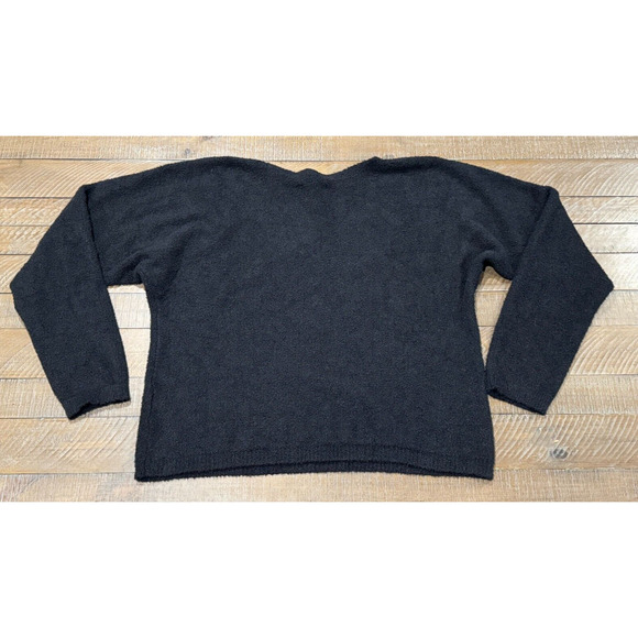 Rachel Zoe Black Fuzzy Pullover Sweater - Women's Size L - Picture 3 of 8